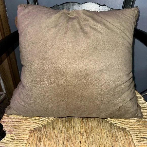 Koolaburra Tan Plush Pillow - Picture 3 of 3